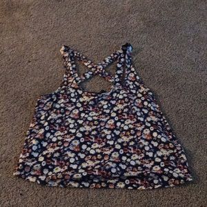 Floral print crop top